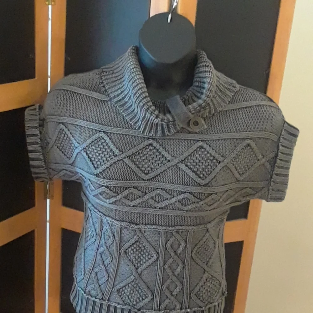Nine West Cowneck Sweater RUSTIC Cable Knit NWOT